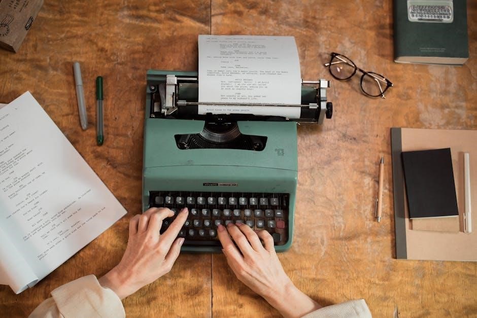 typewriter manuals